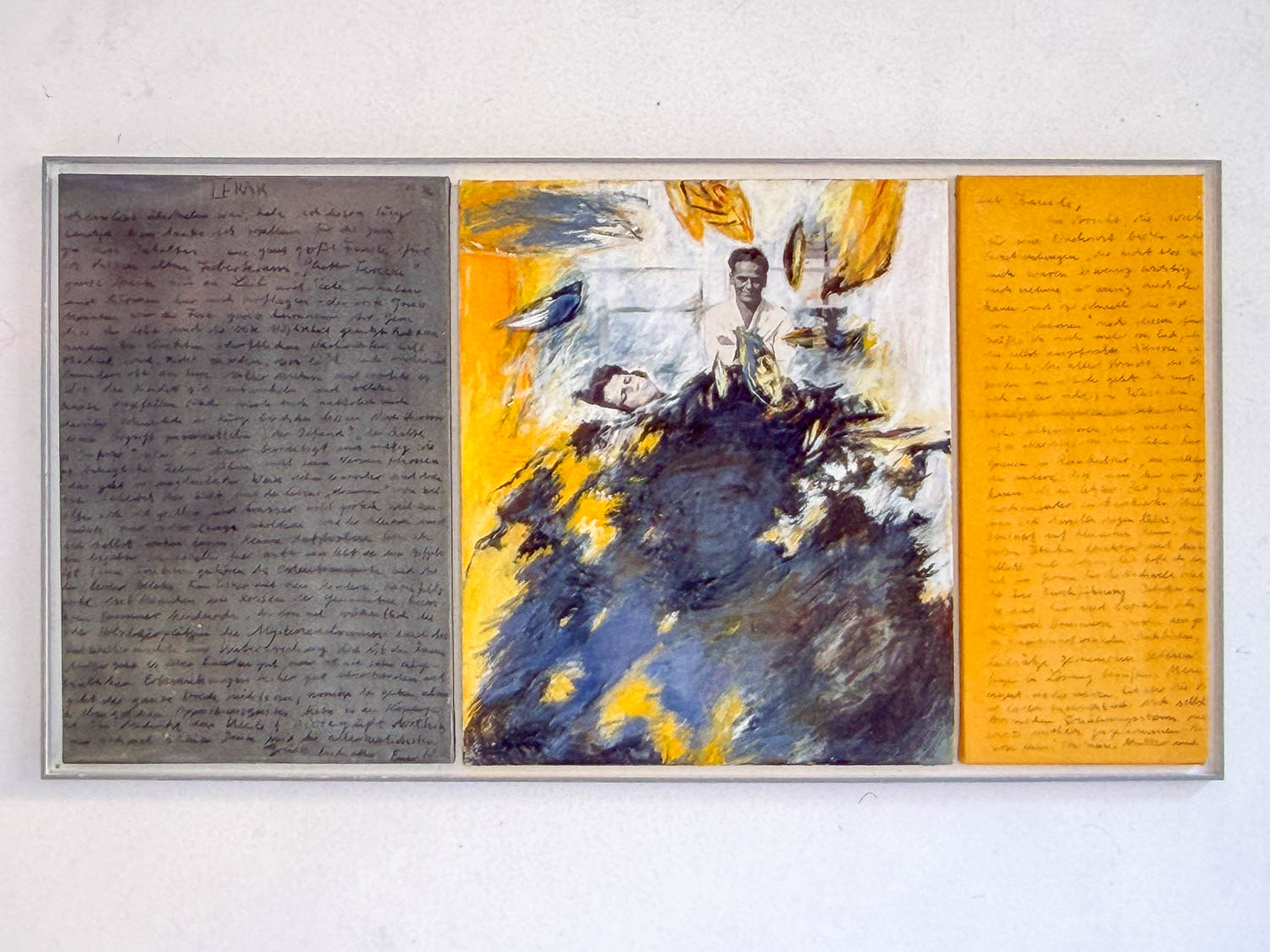 Markusplatz Diptychon, Taubengeschichten – Taube Geschichte 1926, 1996